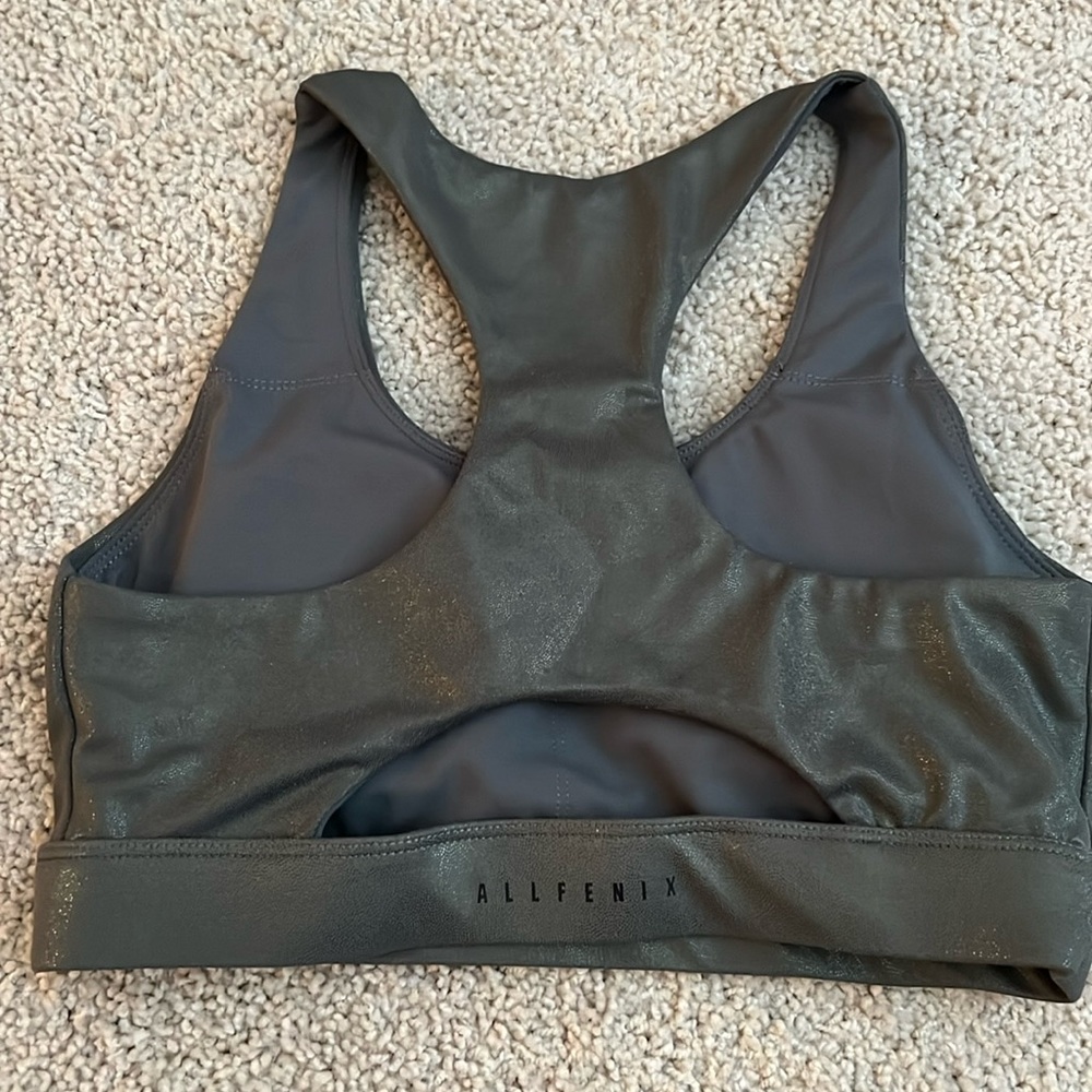 All Fenix Liquid Olive Racerback Sports Bra